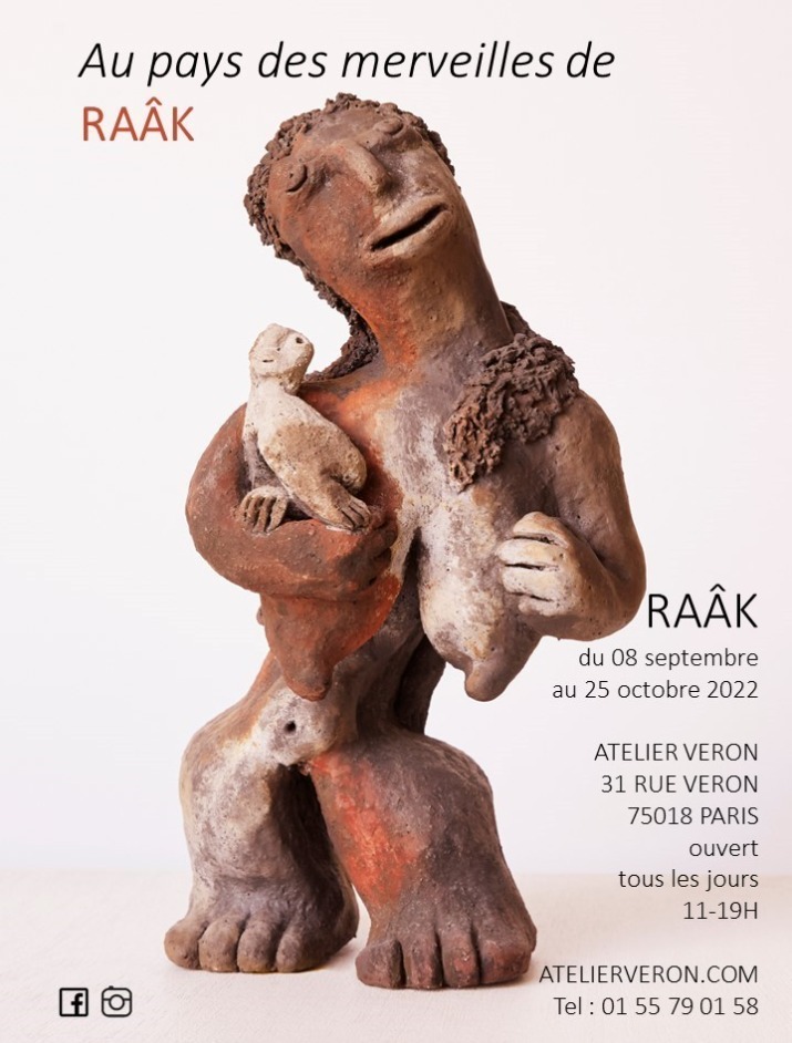 raak exposition sculptures atelier galerie veron paris
